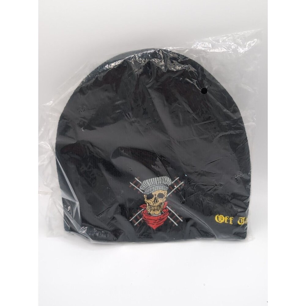 Black Off The Rails Train Beanie